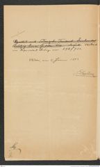 k.k. naturhistorisches Hofmuseum, Intendanzakten 1885-1896 (Hauer), Aktenzahl Z.39/1893, Seite 2